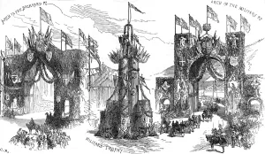 Year Prints: Triumphal Arches in Chatham, Great Britain, 1875