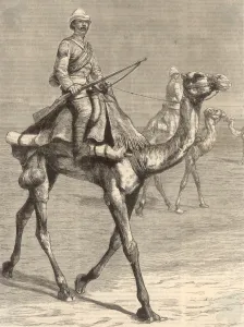 Camel Prints: Trooper on a Camel / 1884