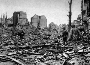 Ruined Prints: Troops of the US First Army in Cologne; Second World War, 19