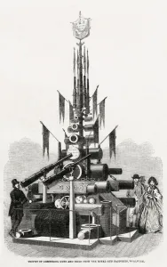 Military Prints: Trophy of Armstrong guns and coils from the Royal Gun Factories, Woolwich