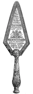 Stone Prints: The Trowel used by Queen Victoria, 1867