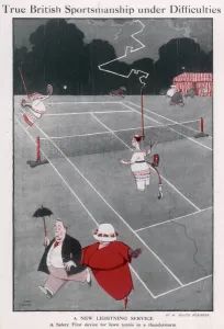 Tennis Prints: True British Sportmanship under Difficulties