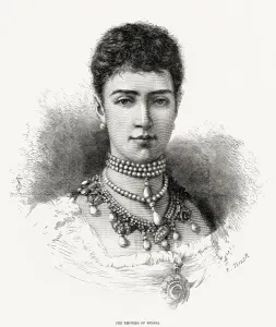 Britain Prints: Tsaritsa Maria Feodorovna of Russia (1847 - 1928), wife of Tsar Alexander III