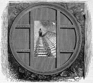 1869 Prints: The tunnel from the heading