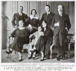 1922 Prints: Turkish Ambassador and family