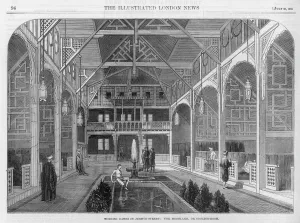 Toilet Prints: Turkish Baths interior, Jermyn Street, London