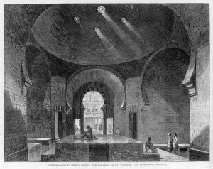 Toilet Prints: Turkish Baths interior, Jermyn Street, London