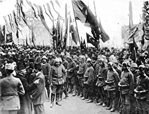 Proclamation Prints: Turkish troops listening to the Sheikh-Ul-Islams proclamation in Constantinople