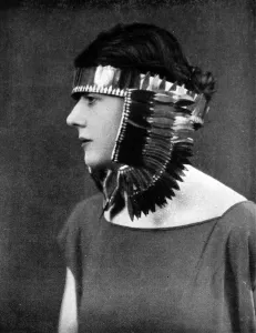 Feathered Prints: Tutankhamen inspired head dresses