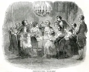Traditions Prints: Twelfth Night in France 1852