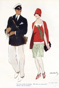 Regatta Prints: Twenties couple by Albert Bailey