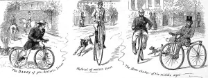 1880 Prints: Three Types of Bicycle, 1880