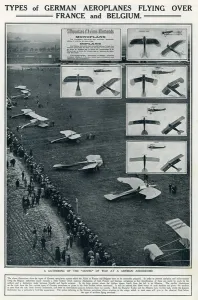 Aeroplanes Prints: Types of German aeroplanes, World War One