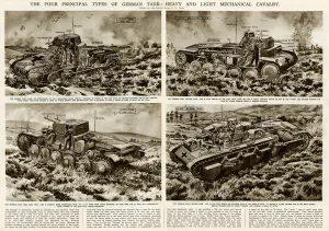 Tracks Prints: Types of German tank by G. H. Davis