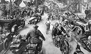 Public Prints: Typical Sunday scene on a country road 1925: The Growing dan