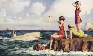 Travel Prints: Ulysses and the Sirens by Wilmot Lunt