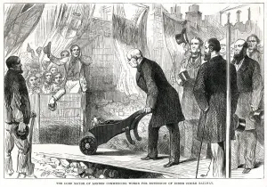 1881 Prints: Underground railway construction, Lord Mayor of London 1881