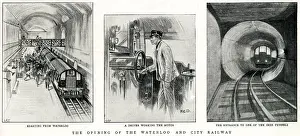 Opening Prints: Underground railway, Waterloo and City Line opening London