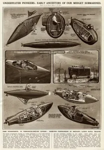 Pioneers Prints: Underwater pioneers by G. H. Davis