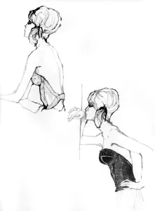 Corsetry Prints: Underwear for 1962 drawn by Barbara Hulanicki