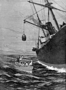 Images Dated 22nd June 2004: Unloading Passengers off Jaffa, 1890