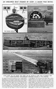 Richmond Prints: Unmanned boat steered by light, war device