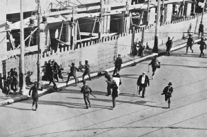 Spain Prints: The unrest in Spain: stormy scenes in Madrid