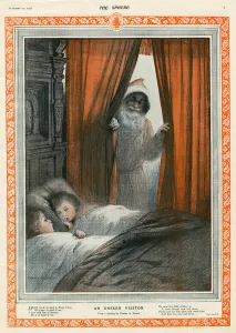 Visitor Prints: An Unseen Visitor from a drawing by Charles A. Buchel