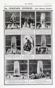 1920 Prints: Unveiled Cenotaph, War Memorial 1920