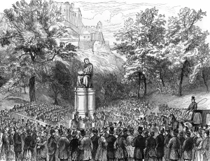 Unveiling Prints: Unveiling the statue of Sir James Simpson in Edinburgh