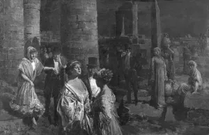 Ruined Prints: Upper class ladies and gentlemen in evening dress