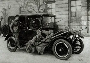 April Prints: The Use of Motor-Cars in Street Fighting