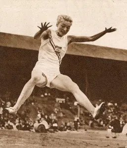 Jump Prints: V. O. Gyarmati, long jump, 1948 London Olympics