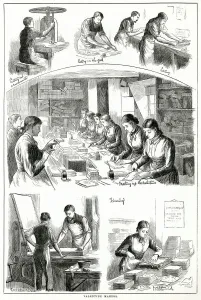 1880 Prints: Valentine makers at work 1880
