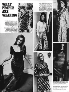 Shirt Prints: Various outfits from the 1960s