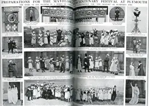 1920 Prints: Various scenes showing how people were marking the 300th anniversary of the Pilgrim