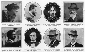William Prints: Various Sinn Feiners arrested over an alleged German plot