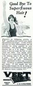 Swimsuit Prints: Veet advertisement, 1926