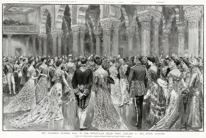 Indian Prints: The Viceroy's Durbar Ball in Diwan-I-Am, Delhi Fort