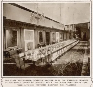 Table Prints: Viceroys House, New Delhi: the State Dining Room