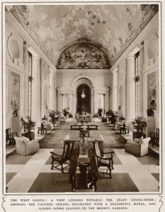 Indian Prints: Viceroys House, New Delhi: West Loggia