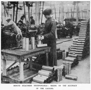 Industry Prints: Vickers Munition Factory - Accuracy of the Gauging 1915
