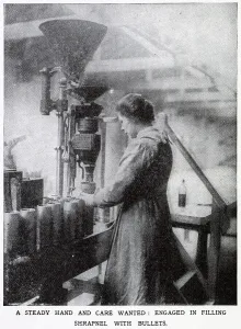 Industry Prints: Vickers Munition Factory - Filling Shrapnel 1915