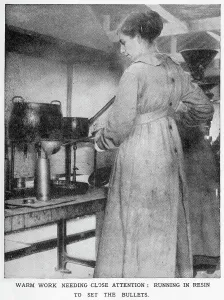 Bullet Prints: Vickers Munition Factory - Resin to Set Bullet 1915