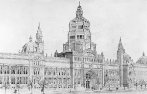 Plans Prints: Victoria and Albert Museum, London - Aston Webb Front