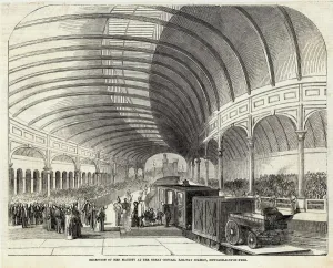 Trains Prints: Victoria Goes by Rail