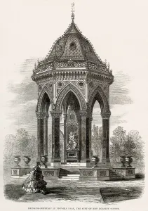 1862 Prints: Victoria Park, Water Fountain