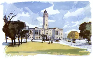 Colony Prints: Victoria Square, Singapore, 1936