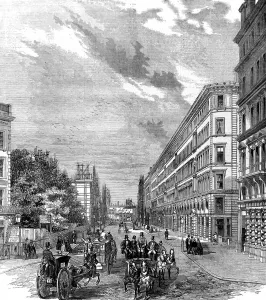 Prints of Engraving showing Victoria Street, in the City of Westminster, London, 1854 November Prints: Victoria Street, Westminster, 1854