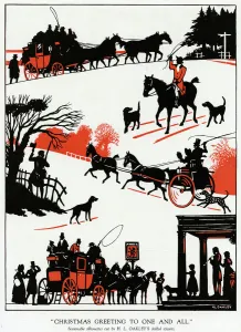 Coaching Prints: Victorian Christmas time by H. L. Oakley